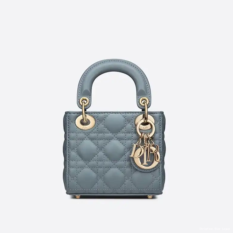 Blue Micro Sky Cannage Lambskin Bag Dior Lady 0604 Luxury